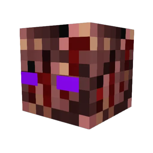 HWU1 Minecraft avatar head, 3D render
