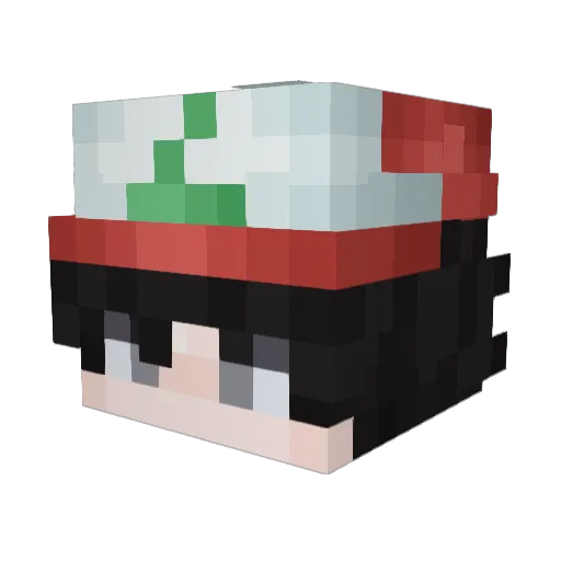 HWXUnknown Minecraft avatar head, 3D render
