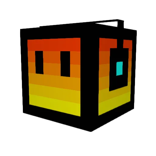 HXM888 Minecraft avatar head, 3D render