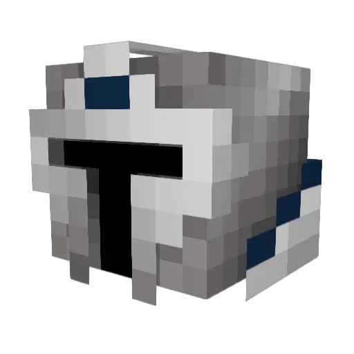 HXNRlK Minecraft avatar head, 3D render