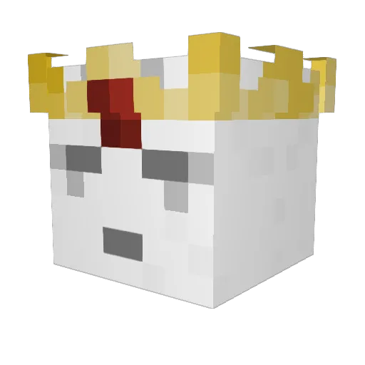 HXVI Minecraft avatar head, 3D render