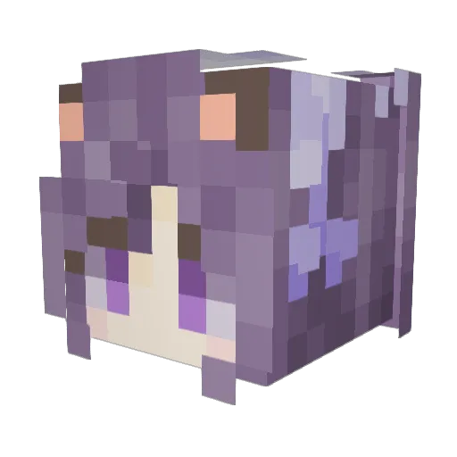 HX_Ying Minecraft avatar head, 3D render