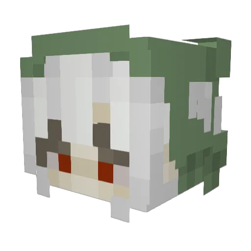 HXin_ Minecraft avatar head, 3D render