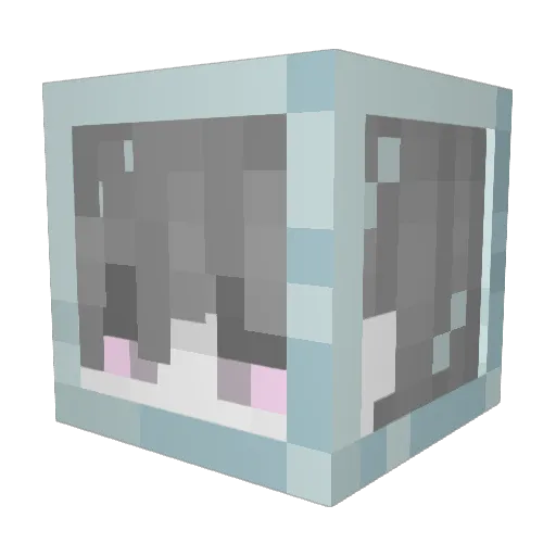 HY2H Minecraft avatar head, 3D render