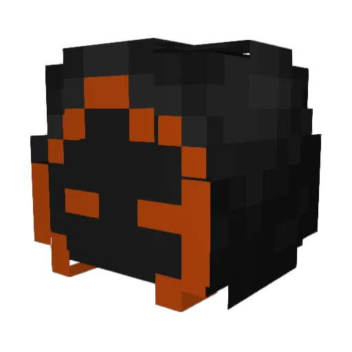 HY3R11D Minecraft avatar head, 3D render