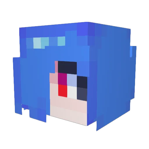HY4NG Minecraft avatar head, 3D render