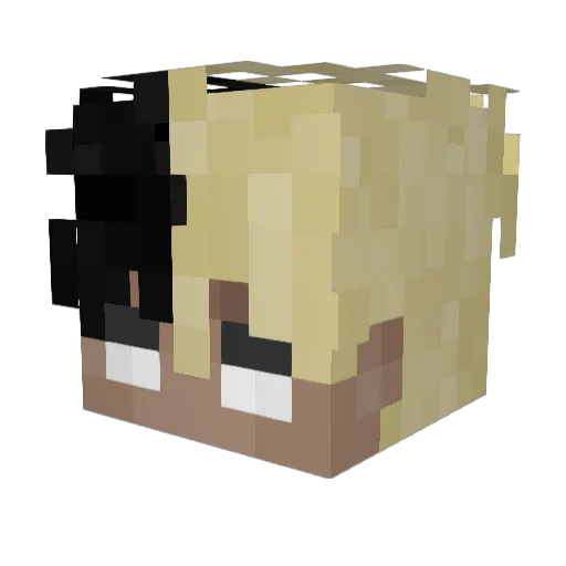 HYDE_Su Minecraft avatar head, 3D render
