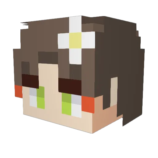 HYELLIM Minecraft avatar head, 3D render