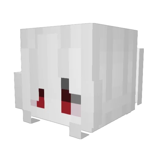 HYERU09 Minecraft avatar head, 3D render