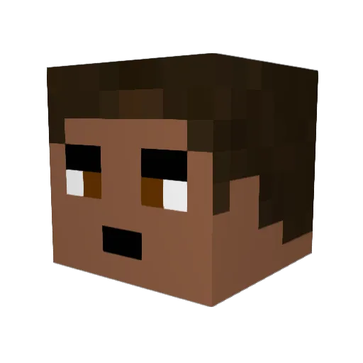 HYFRxLEGEND Minecraft avatar head, 3D render