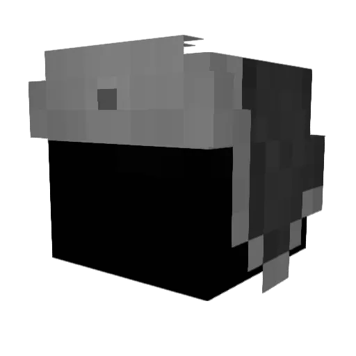 HYIBZ Minecraft avatar head, 3D render