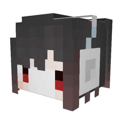 HYII11 Minecraft avatar head, 3D render