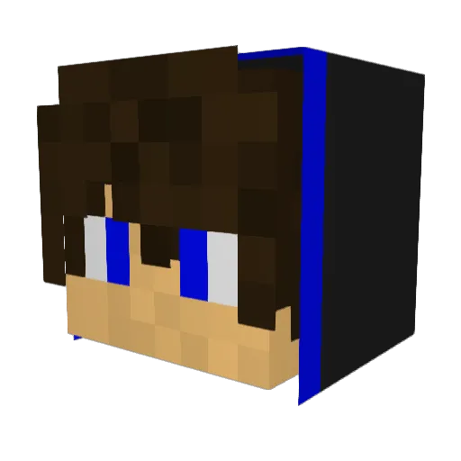 HYKnight Minecraft avatar head, 3D render