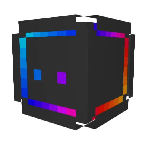 HYPExMon5terV4 Minecraft avatar head, 3D render