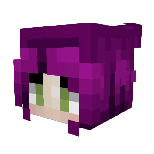 HYPxAKM Minecraft avatar head, 3D render