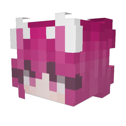 HYQ346 Minecraft avatar head, 3D render