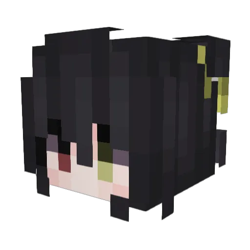 HYT Minecraft avatar head, 3D render