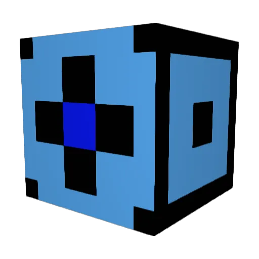 HY_GOGG Minecraft avatar head, 3D render