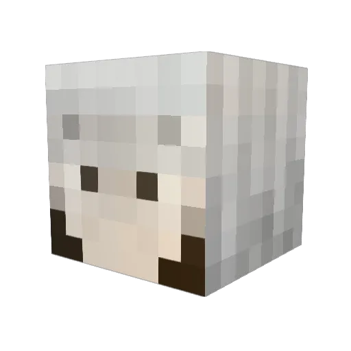 HY_Yuan Minecraft avatar head, 3D render
