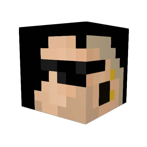 HYrigech Minecraft avatar head, 3D render