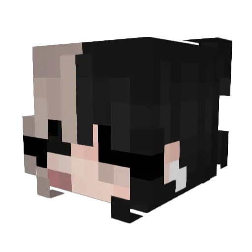 HZ0218 Minecraft avatar head, 3D render