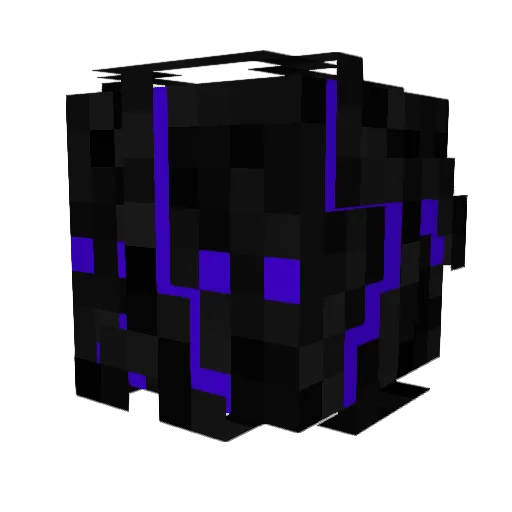 HZA505 Minecraft avatar head, 3D render