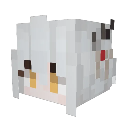 HZGoo Minecraft avatar head, 3D render