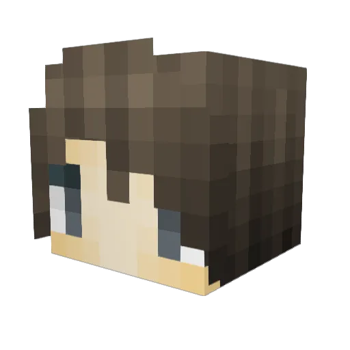 HZH_MC Minecraft avatar head, 3D render