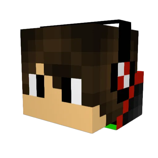 HZea Minecraft avatar head, 3D render