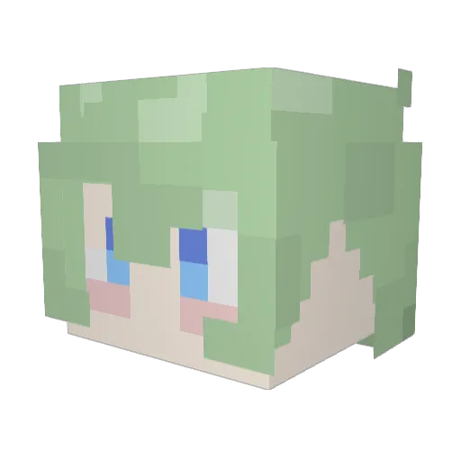 HZshemy Minecraft avatar head, 3D render