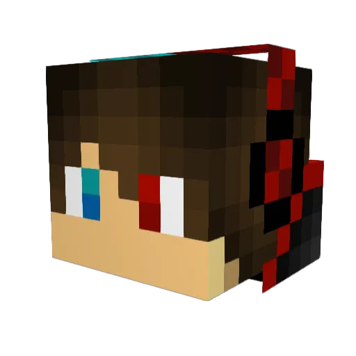 HZtheGamer Minecraft avatar head, 3D render