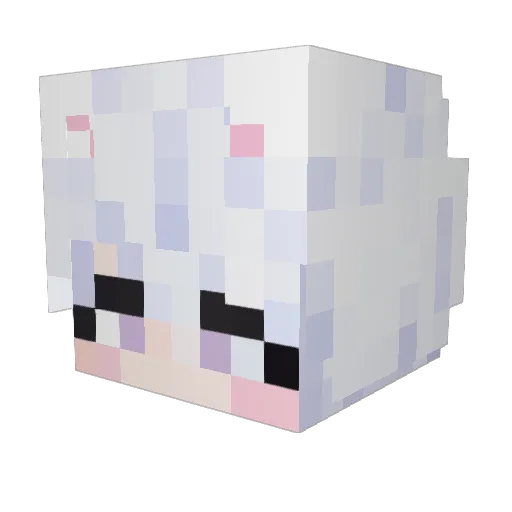 H_GOM Minecraft avatar head, 3D render