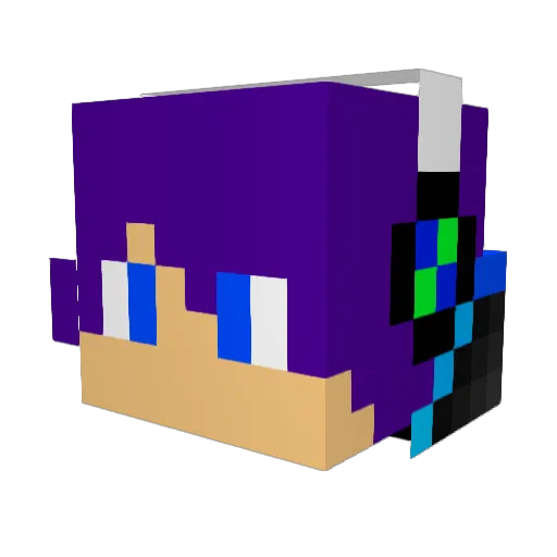 H_G_G Minecraft avatar head, 3D render
