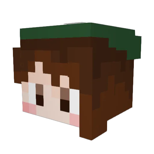 H_Jack08 Minecraft avatar head, 3D render