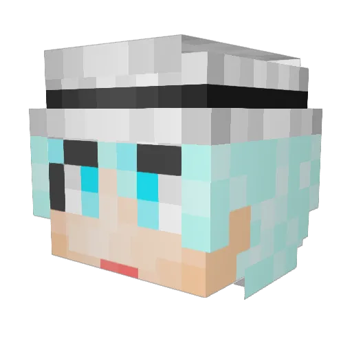 H_Kallu Minecraft avatar head, 3D render