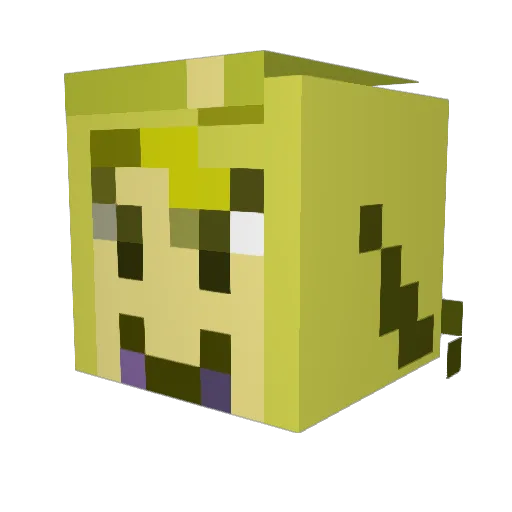 H_Natori Minecraft avatar head, 3D render