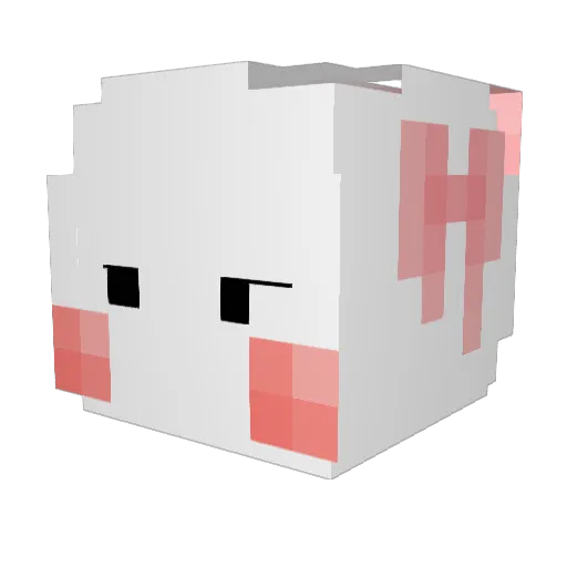H_Pyeong017 Minecraft avatar head, 3D render