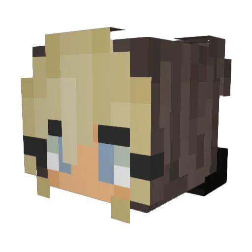H_TPWK Minecraft avatar head, 3D render