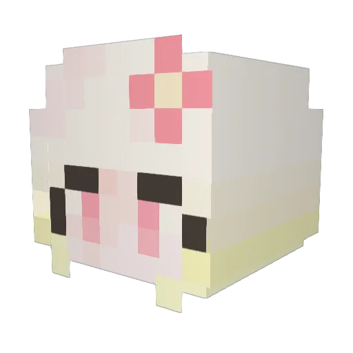 H_To_K Minecraft avatar head, 3D render