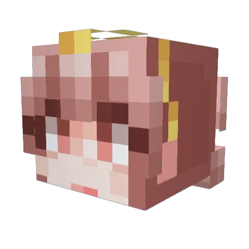 H__JY Minecraft avatar head, 3D render