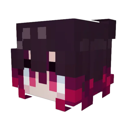 H_tenet Minecraft avatar head, 3D render