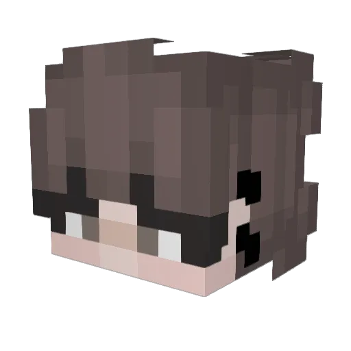 H_v_ Minecraft avatar head, 3D render