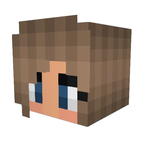 Ha1se_ Minecraft avatar head, 3D render