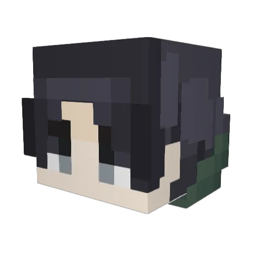 Ha1zus Minecraft avatar head, 3D render