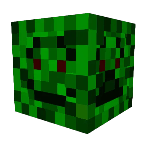 Ha7177 Minecraft avatar head, 3D render