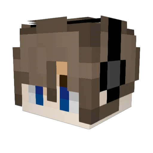 HaBbem Minecraft avatar head, 3D render