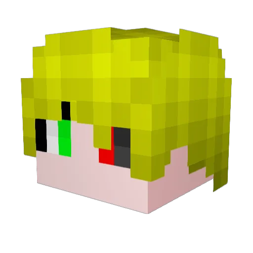 HaEagle Minecraft avatar head, 3D render