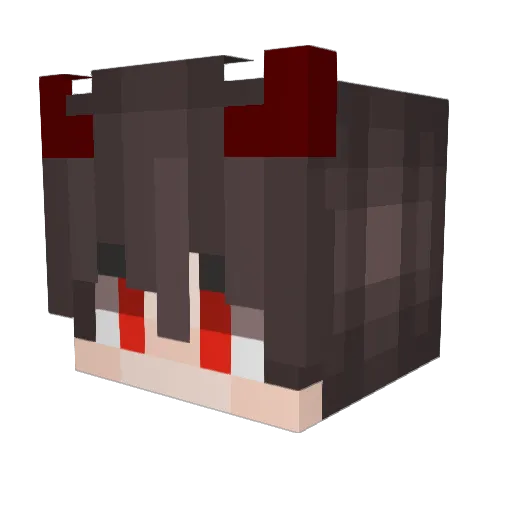 HaEunSu Minecraft avatar head, 3D render