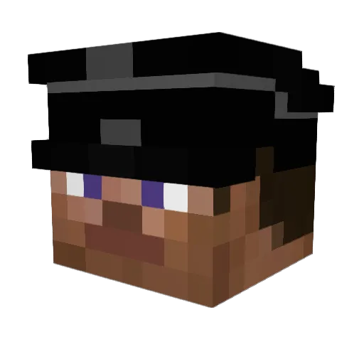HaHHaaHaHHaaHa Minecraft avatar head, 3D render