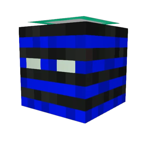 HaIaI Minecraft avatar head, 3D render
